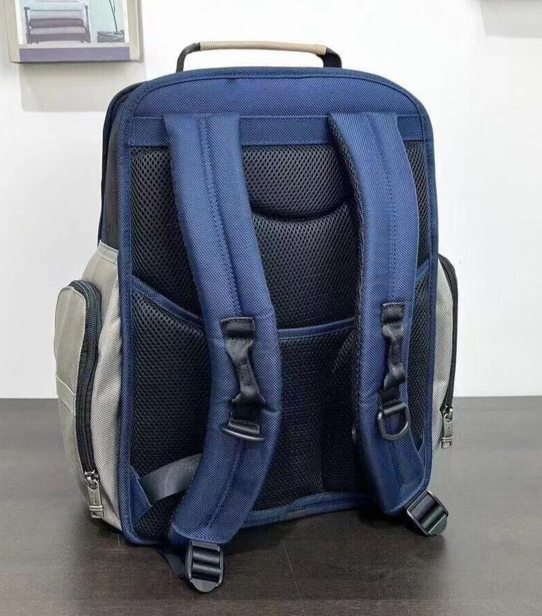 Tumi Alpha 3 Brief Pack Backpack Navy white Shoulder Bag Business Nylon Outlet