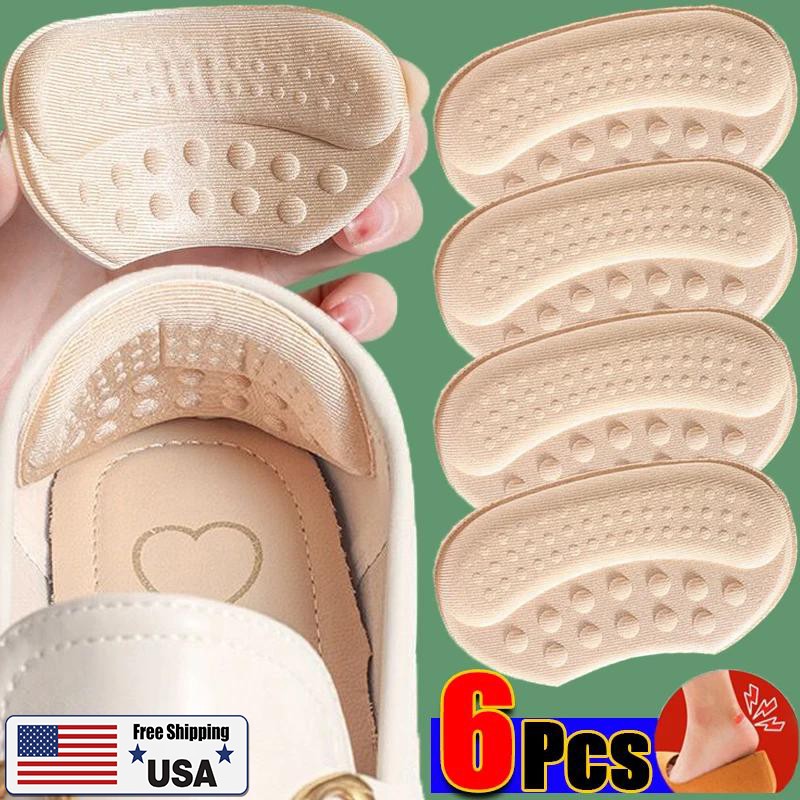 3Pairs Soft Fabric Shoe Pads Cushion Liner Grip Back Heel Inserts Insoles USA