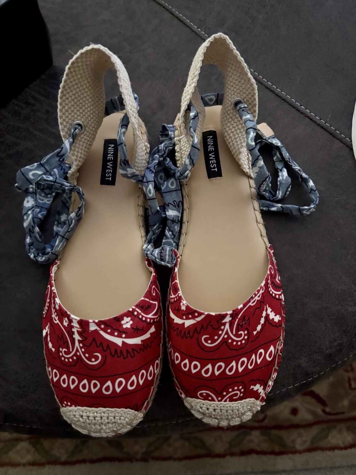 Nine West Womens Shoes Espadrilles Mage7 Size 8M New