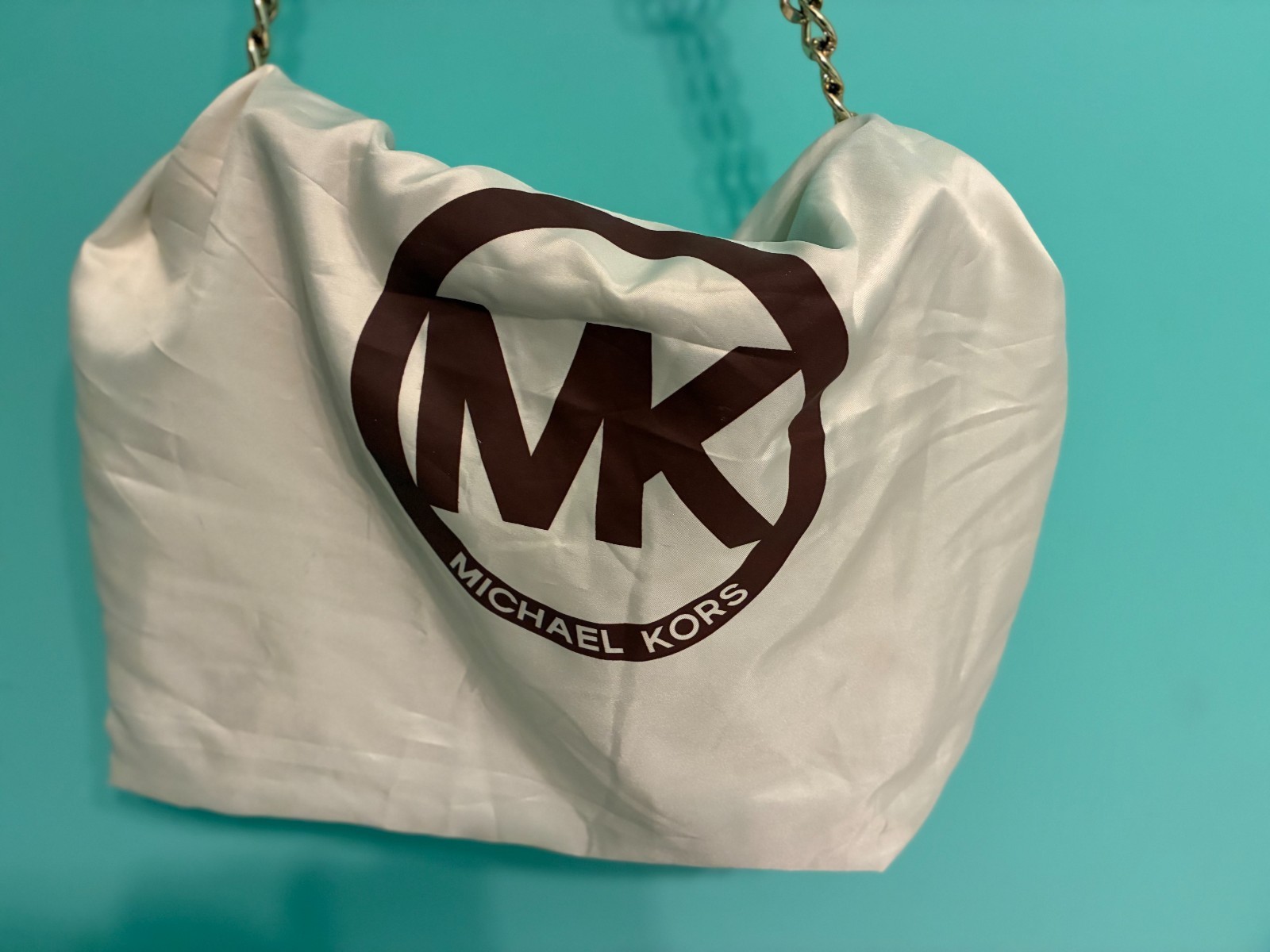Michael Kors Dark Brown Safiano Leather Hamilton Large Tote Shoulder Bag AP-1306