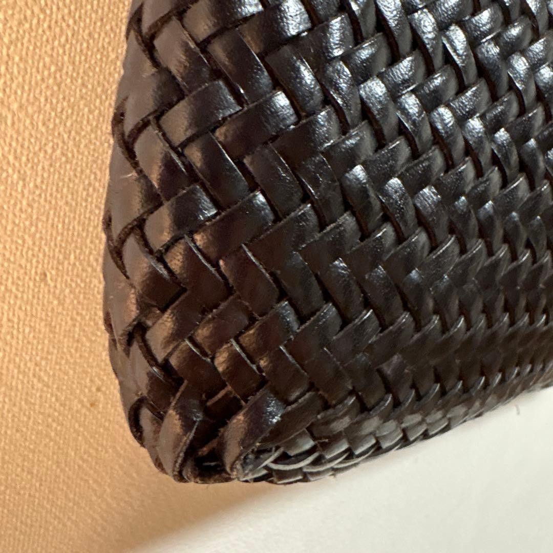 Dragon Diffusion leather mesh tote black shoulder bag