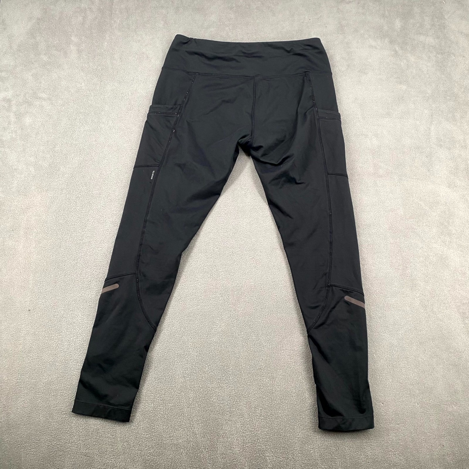 Mondetta Leggings Womens Medium Black Stretch Seamlines Moisture Wicking Running