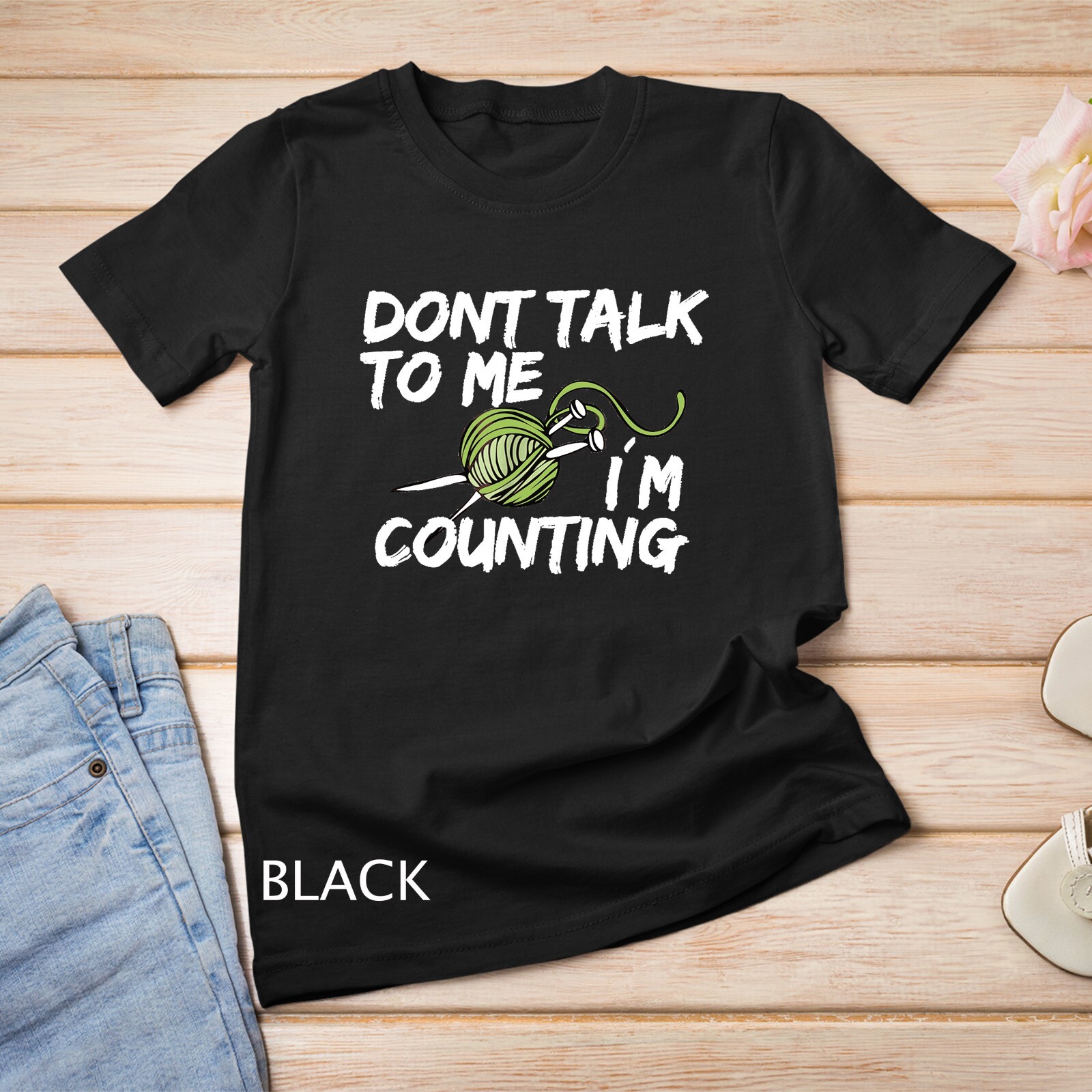 Im Counting Tee – Crochet Needlecraft Knitting Tshirt Gift Unisex T-shirt