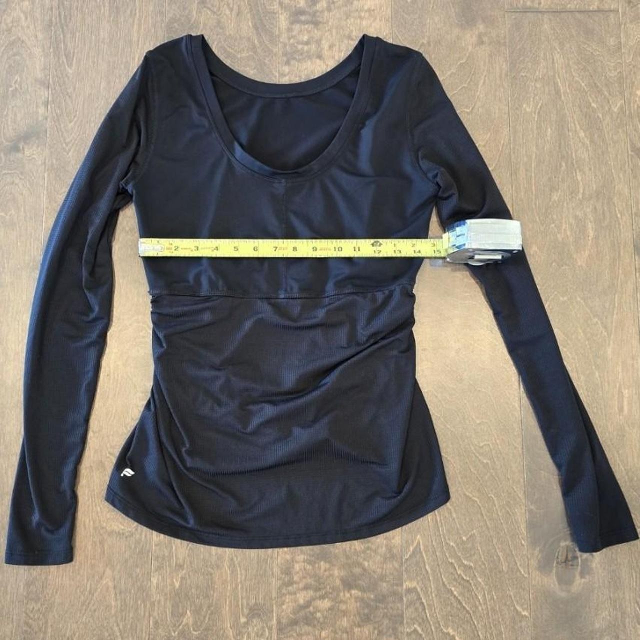Fabletics Cashel Scoop Back Long-Sleeve Top Size Small/Medium