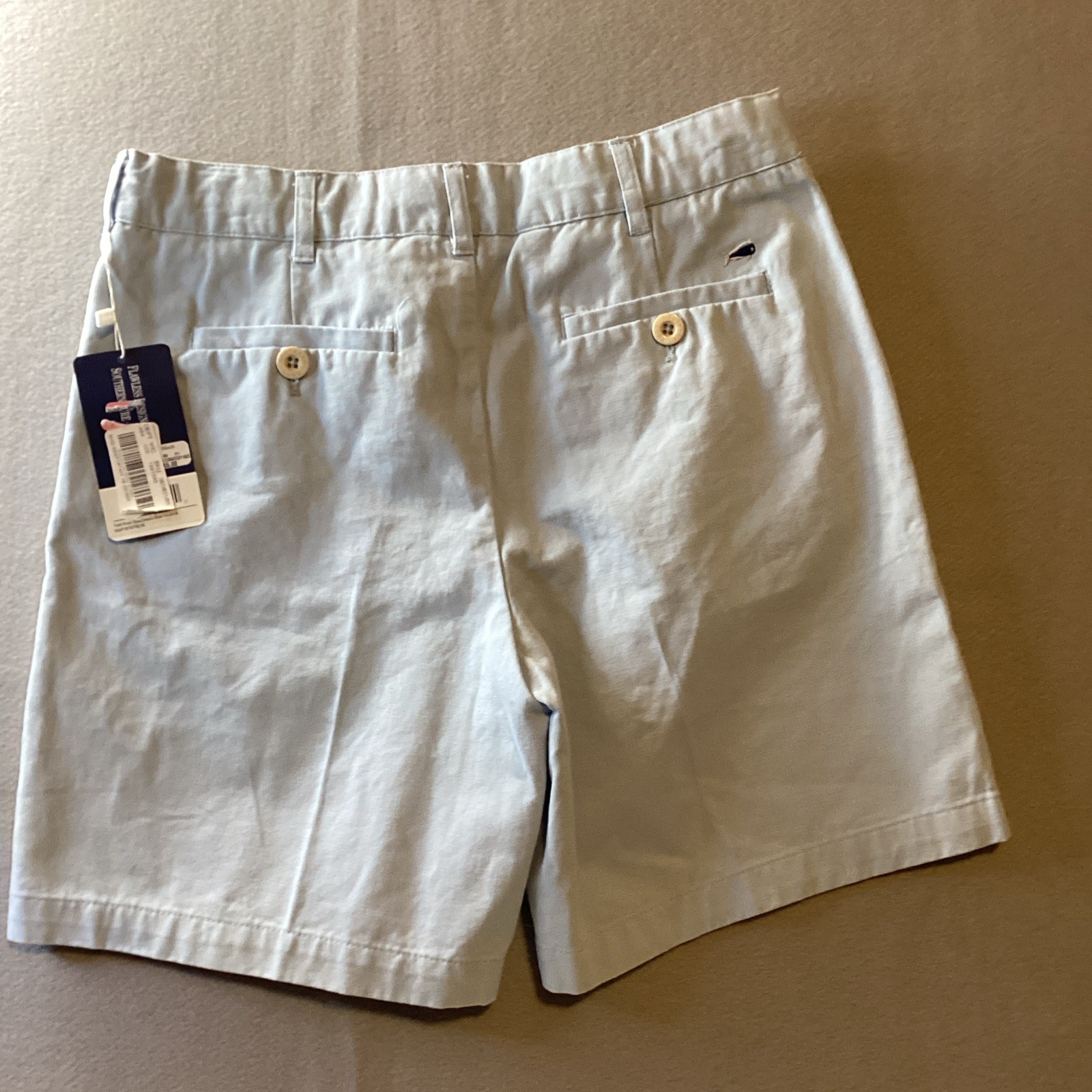 Southern Lure Boys Twill Flat Front Light Blue Shorts SZ Youth 16 New With Tag