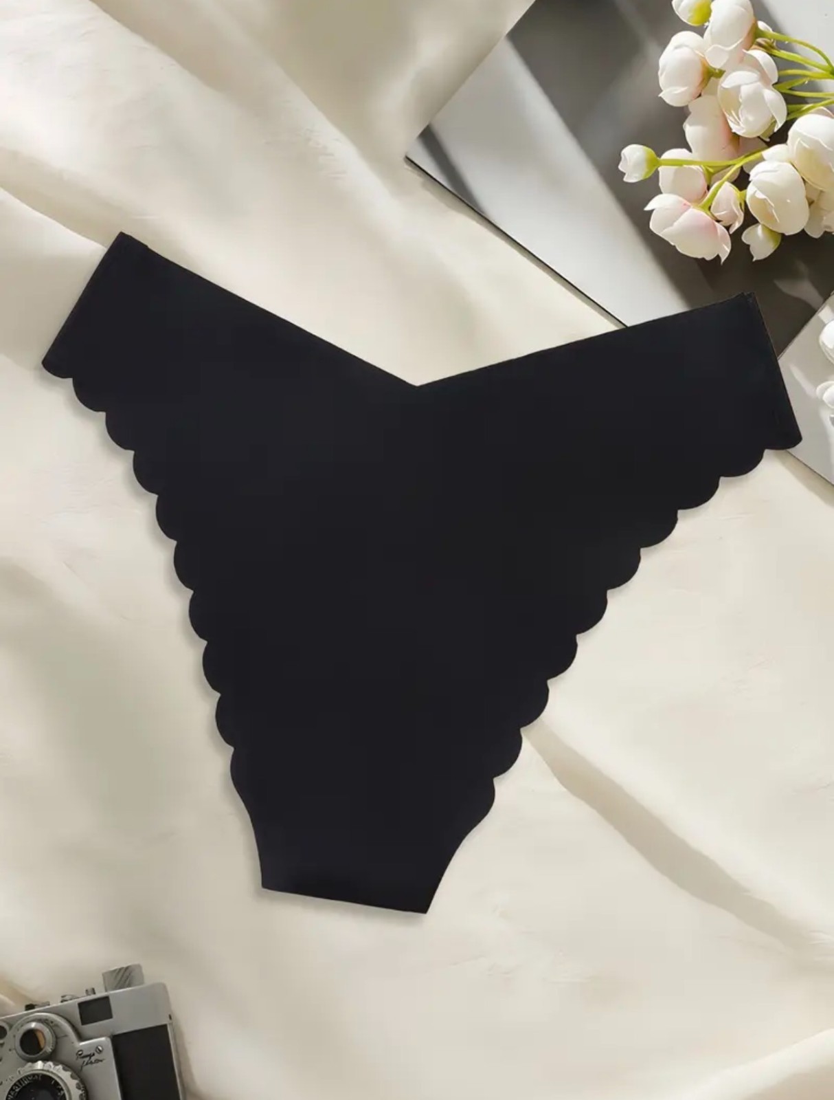 Black Queen of Spades Seamless Knickers Underwear – Sexy Triangle Thong BBC