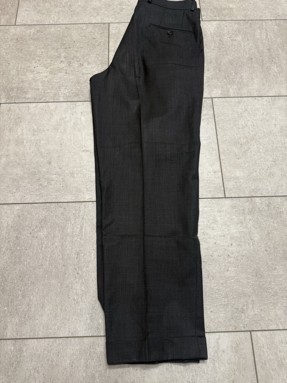 Arrow Brigade Pants Mens 32x30Gray Pleated Dress Slacks Classic Pockets