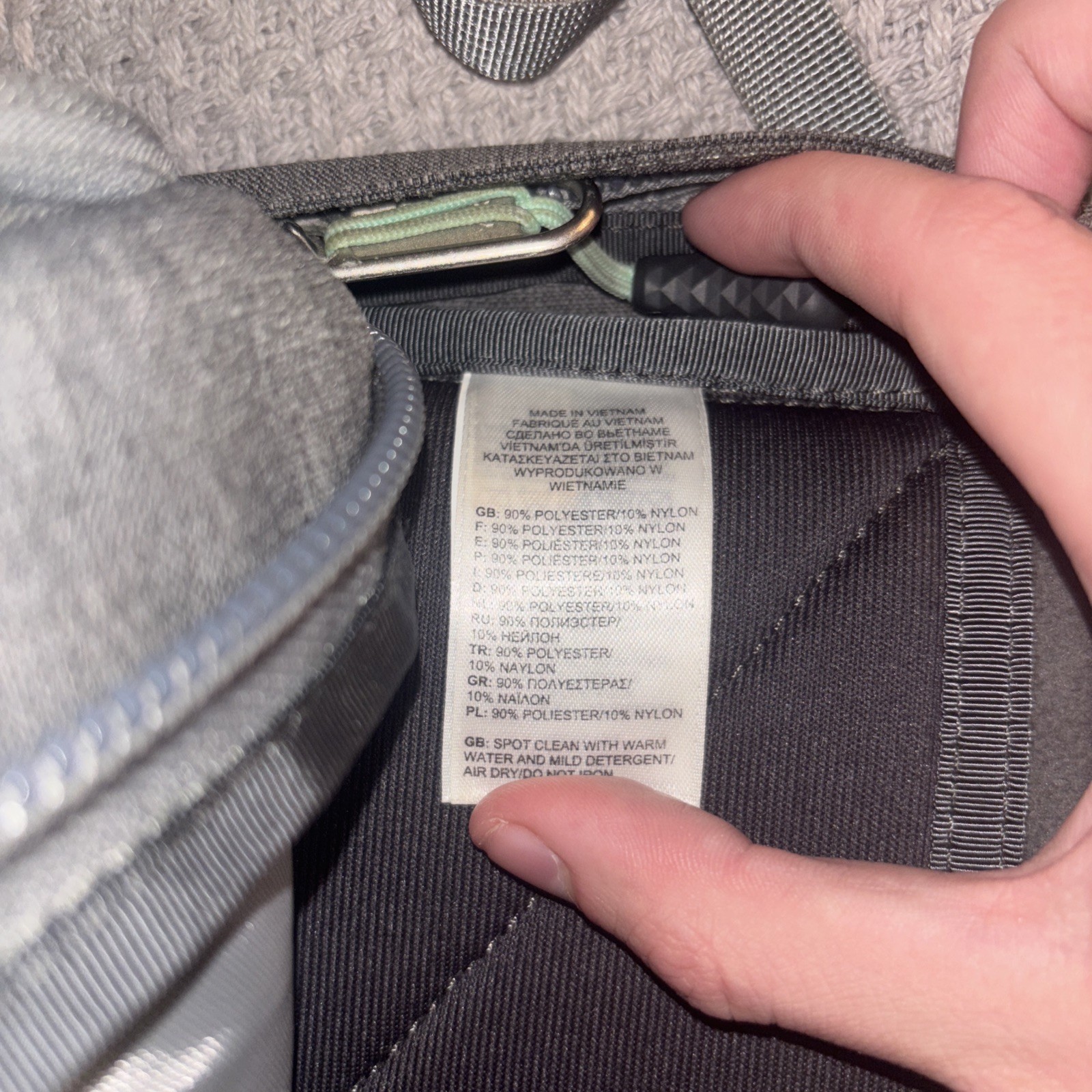 The North Face Recon Backpack grey/Teal School Travel Hiking Laptop GREAT SHAPE!