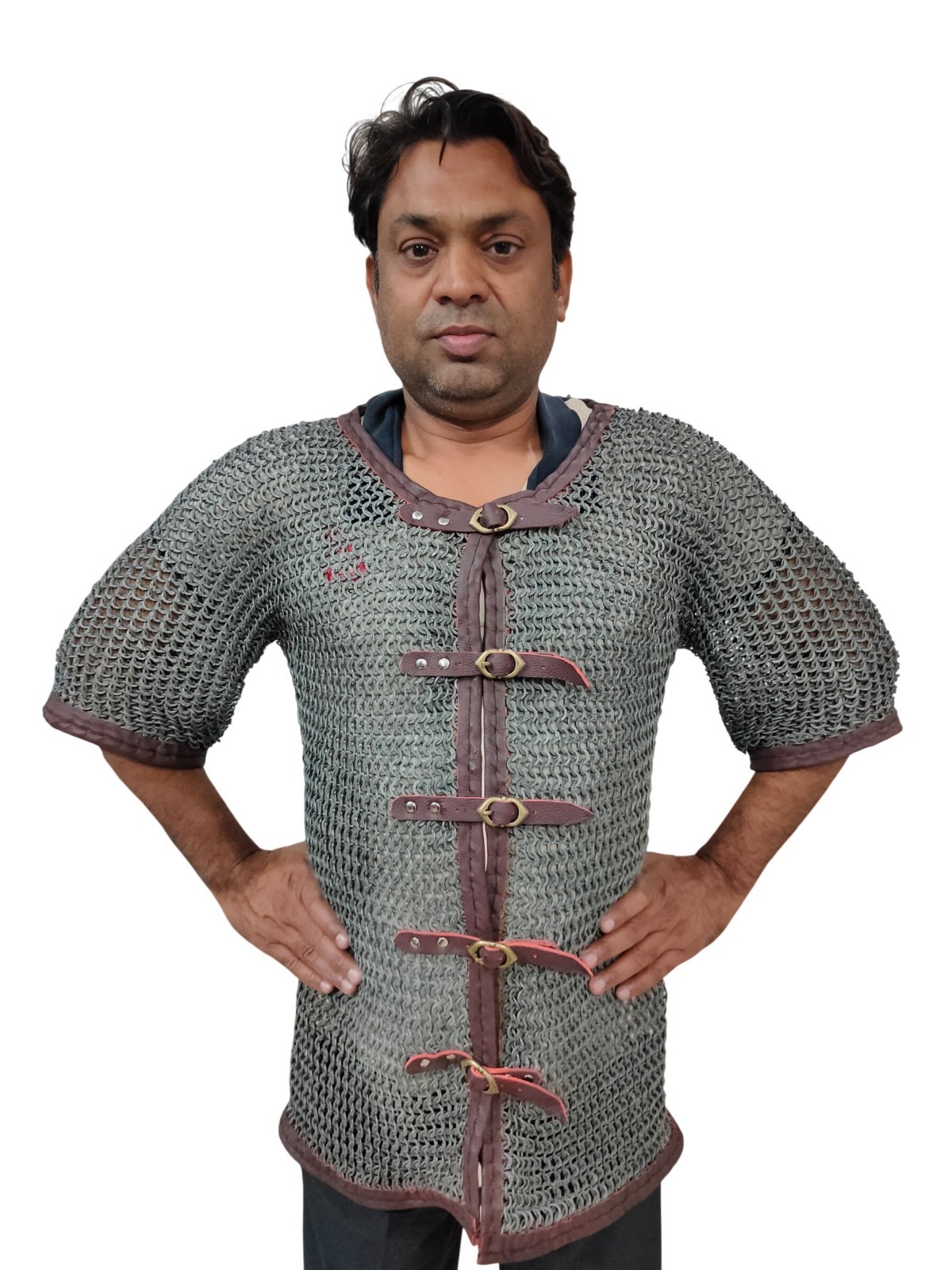 Medieval Mild Steel Butted Chainmail Shirt