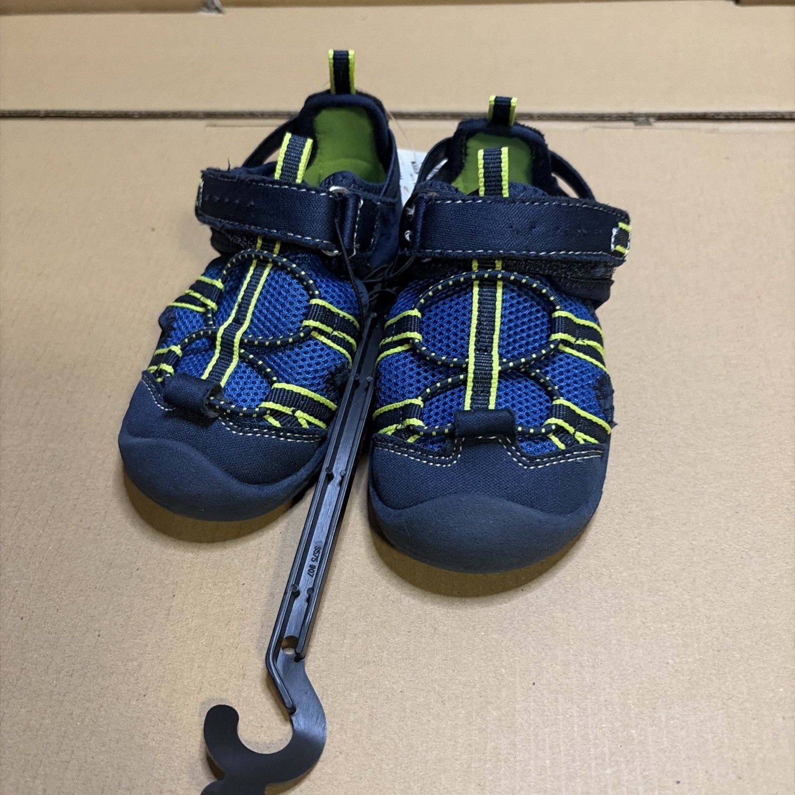 falls creek toddler sling back slip on water shoes camp blue