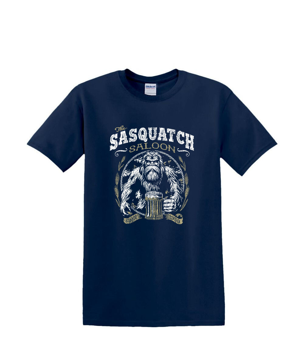 T-Shirt S to 2XL 3XL – SASQUATCH SALOON – BIGFOOT SASQUATCH FUNNY Adult