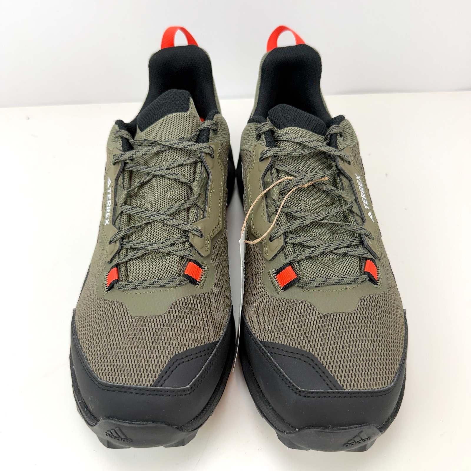 adidas Terrex AX4 Wide Mens Hiking Shoes Olive Green IG8852 Sz 9.5 FIT SMALL
