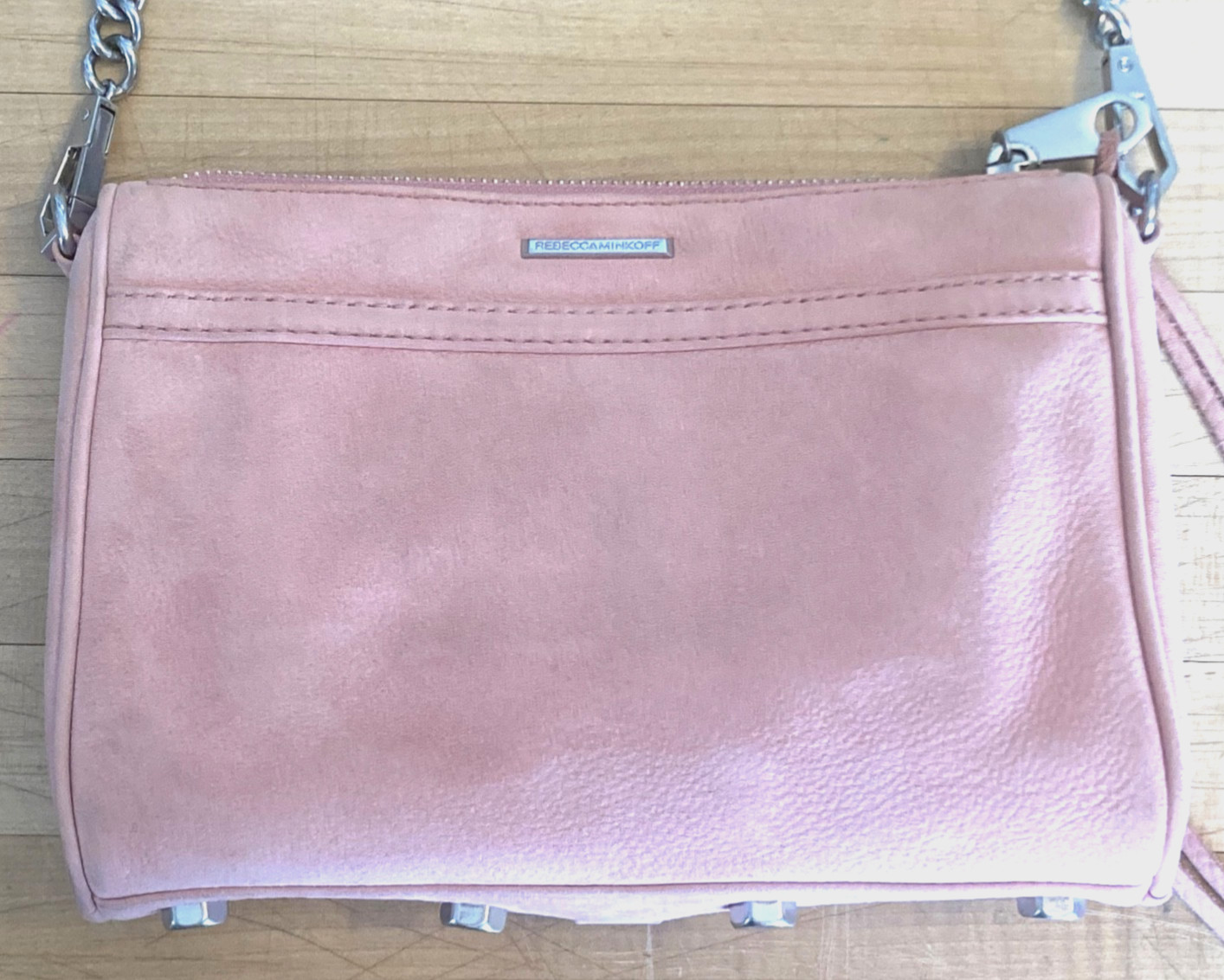Rebecca Minkoff mini MAC Crossbody Pink Suede