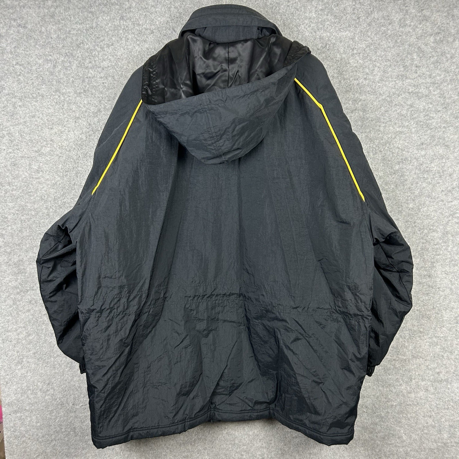 Nike Premier Jacket Mens XL Black Vintage Retro y2k Full Zip Coat 100% Nylon