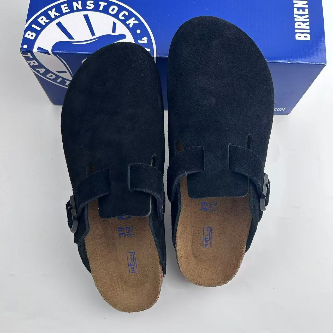 New Birkenstock Boston Suede Leather Soft Footbed Unisex Clog Shoes All Colors