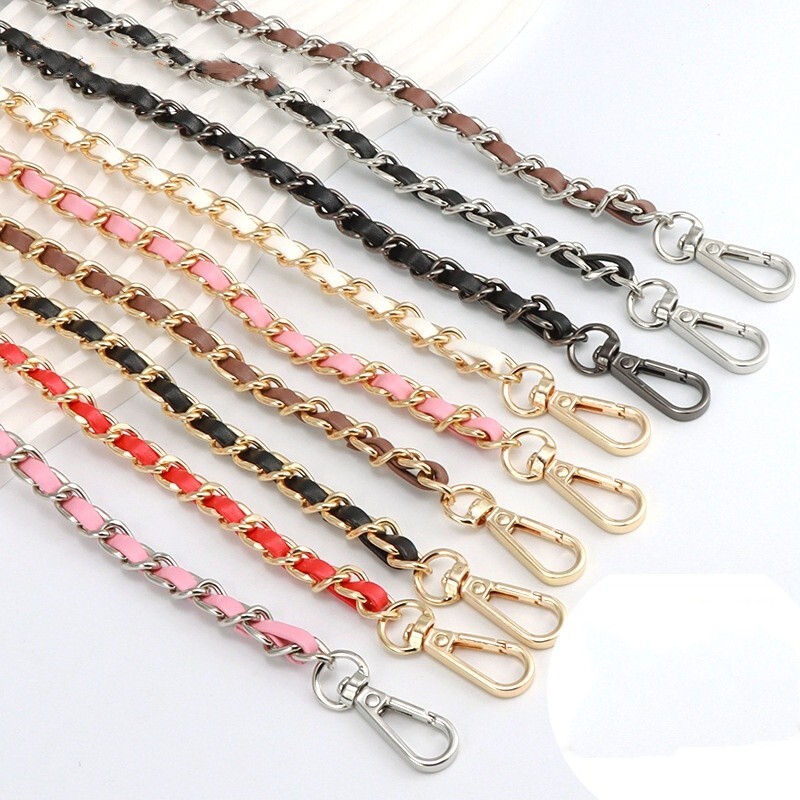 Replacement Crossbody Metal PU Leather Chain Strap Handle Shoulder Bag Handbag #
