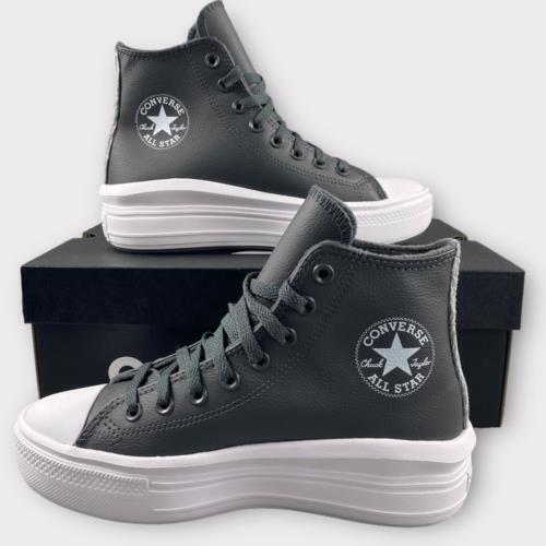 NEW Converse Chuck Taylor All Star Move Hi Iron Grey Platform Women’s 7 Grey