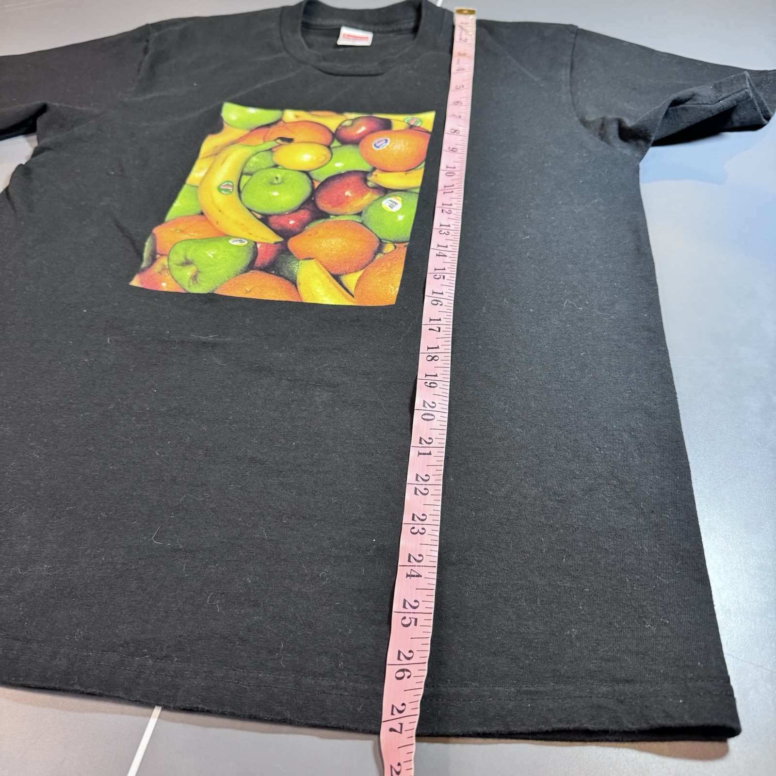 Supreme Fruit Tee T Shirt medium Black FW19 graphic