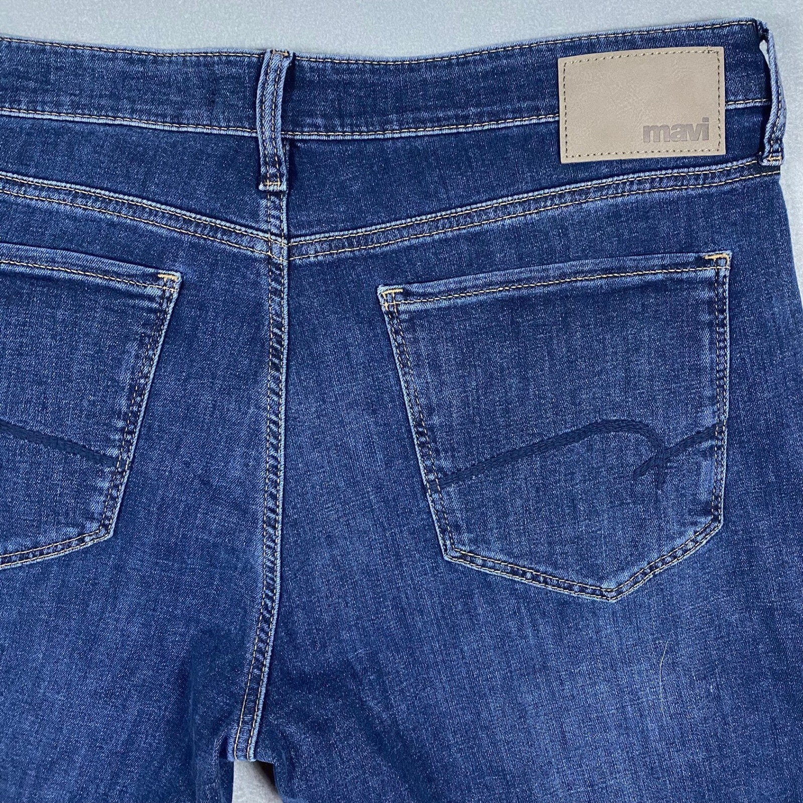 Mavi Matt Relaxed Straight Leg Jeans Mens 36×32 Dark Wash Blue Denim M0033731315