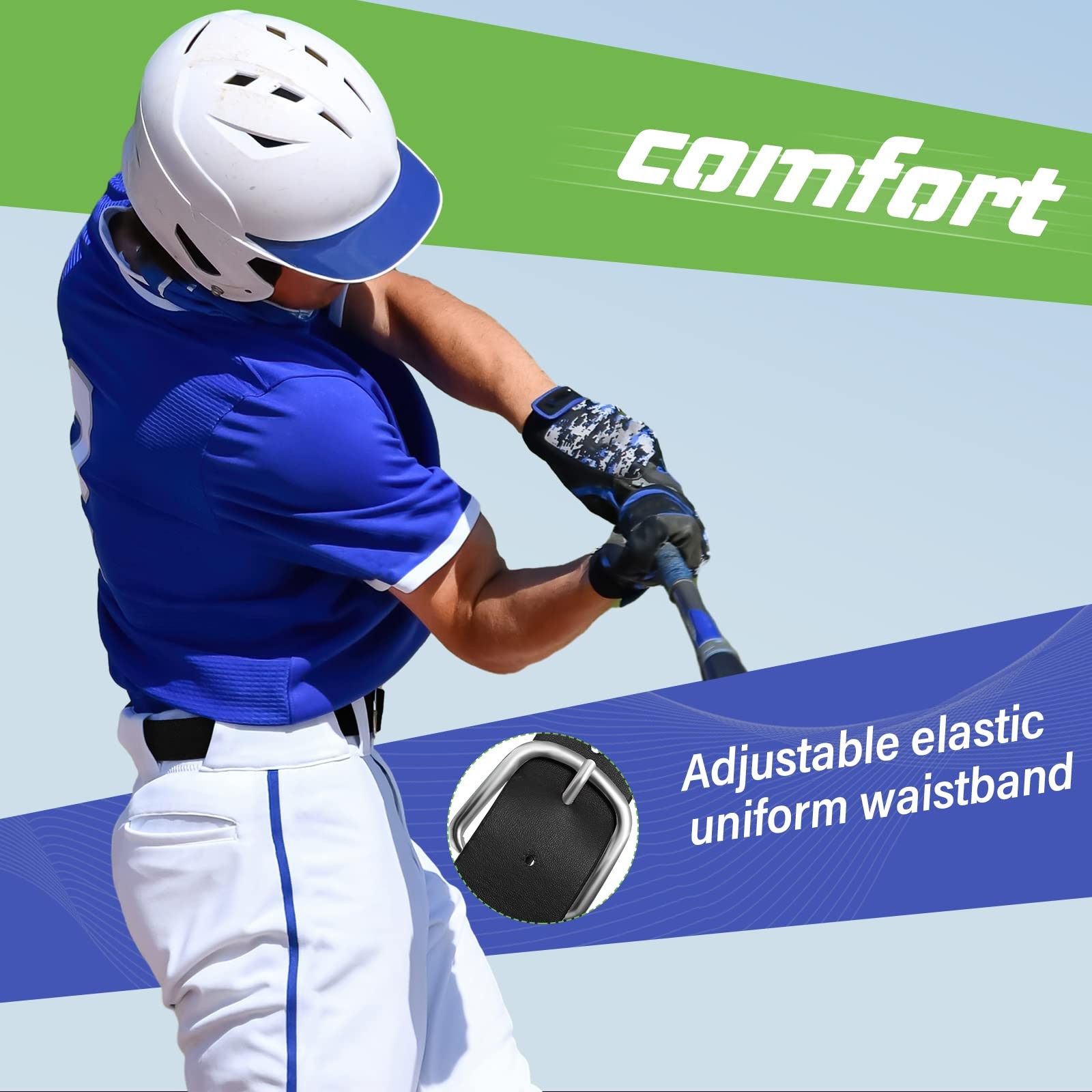 24 Pcs Baseball/softball Belts Bulk, Stretch Youth & Adult Sizes Adjustable, …