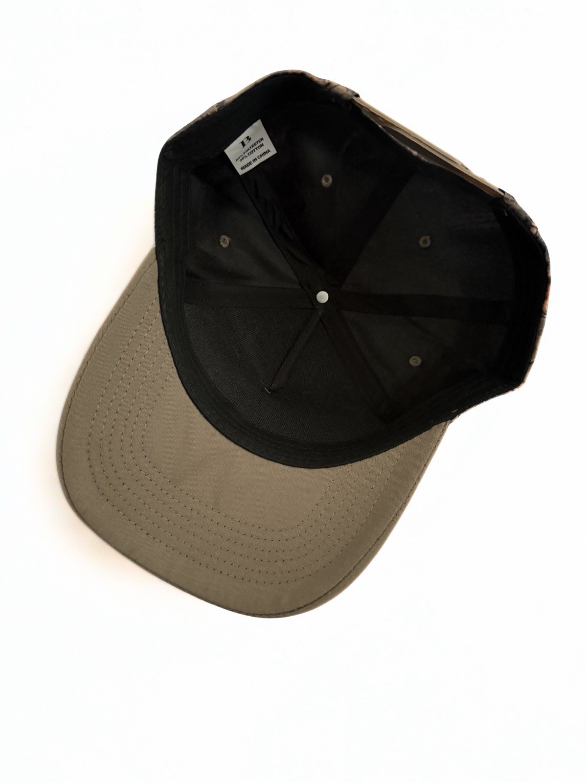 Harley Davidson SnapBack Hat Embroidered Logo Realtree Camo Beige Adjustable Cap