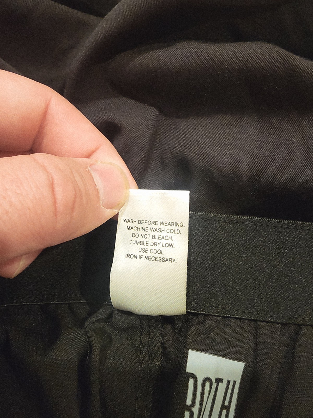 Rothwear Men Black Cargo Scrub Pants #7779 Size SMALL Polyester Rayon Spandex