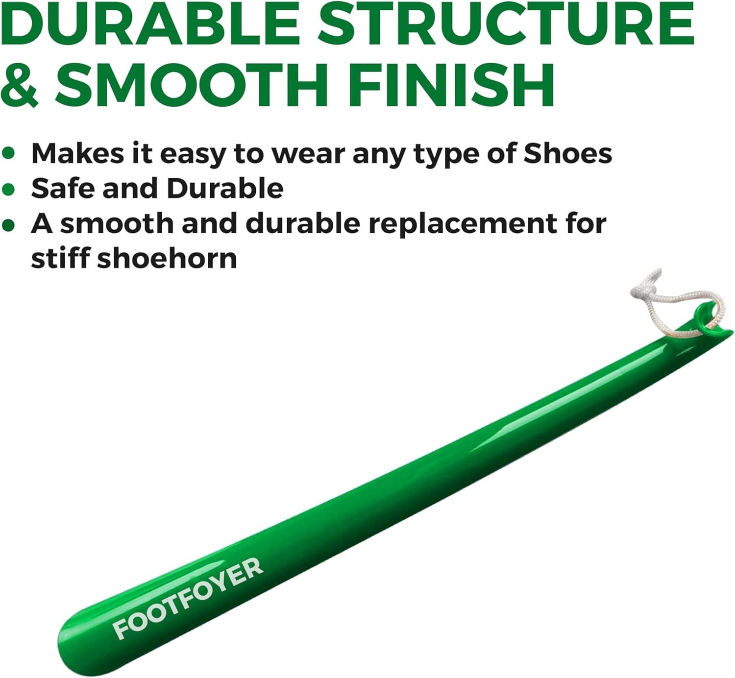 Comfortable 17-Inch Long Shoehorn with Ergonomic Handle for Effortless Wear
