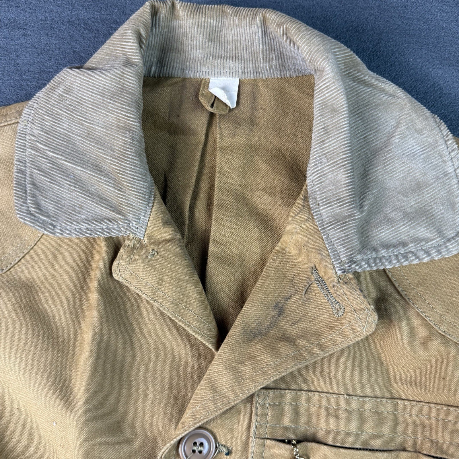 True Vintage 1950s American Field Duck Canvas Hunting Field Jacket