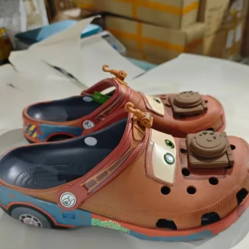 Disney Cars Mater Character Brown Clogs Adults Kids Classic Slip-On Shoes Gift