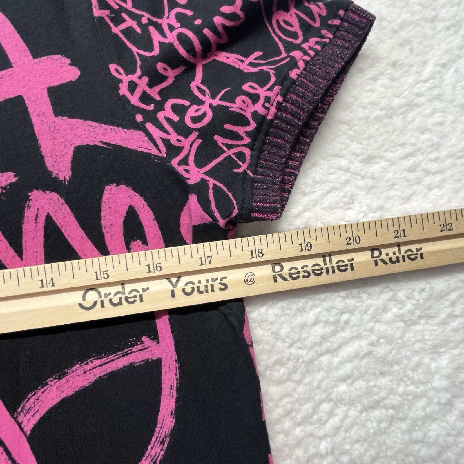 Desigual Shirt Womens M Contrasting Message Tee Wearable Art Graffiti Punk Rock