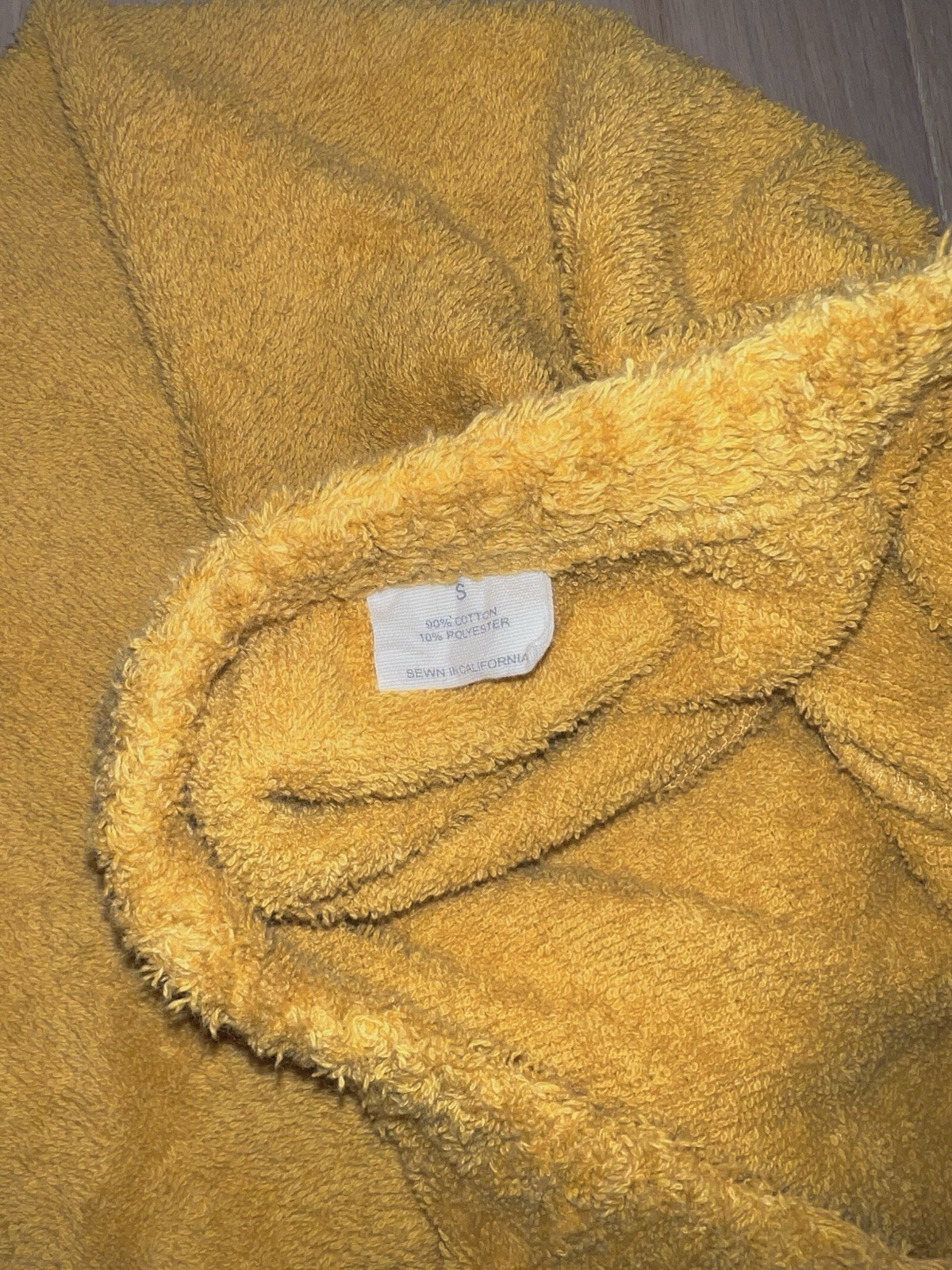 Simone Fan ‘The Pant’ Plush Terry Cloth Pool Lounge Sun Yellow Small