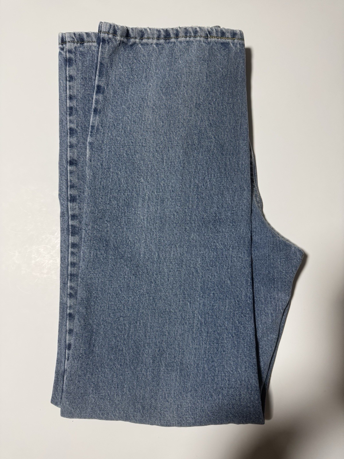 Lee Regular Fit Mens 34/30 Straight Leg Medium Wash Denim Blue Jeans
