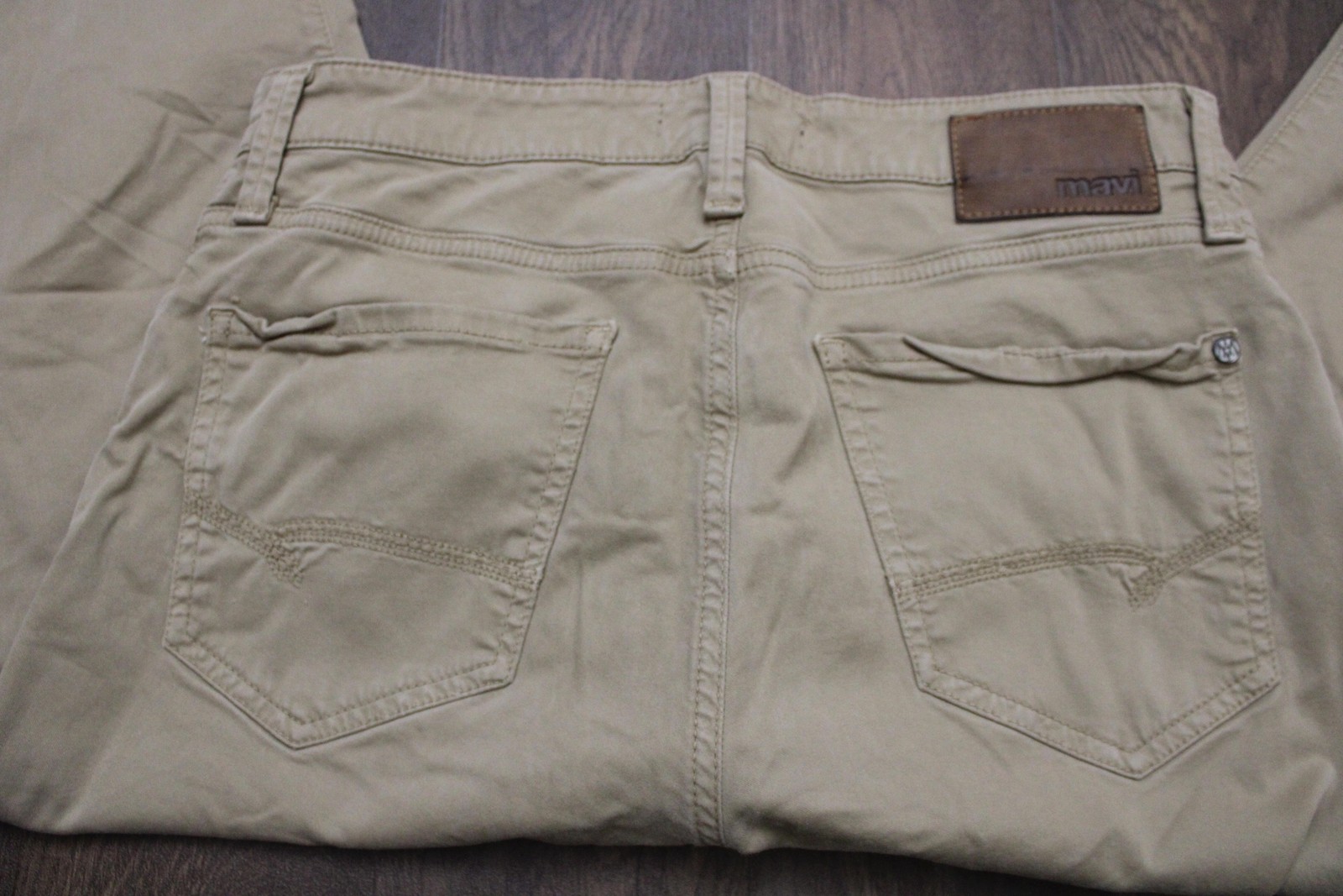 Mavi Jeans Mens 31×31 Beige Zach Straight Leg Stretch Denim Casual Pants Turkey