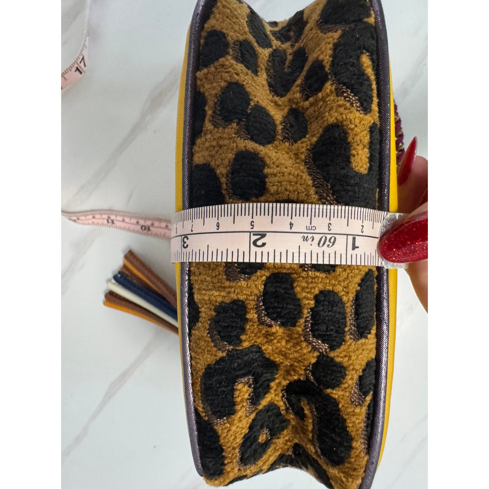 Vintage Louis Vuitton Limited Edition Savane Flight Mini Bag Yellow Leopard