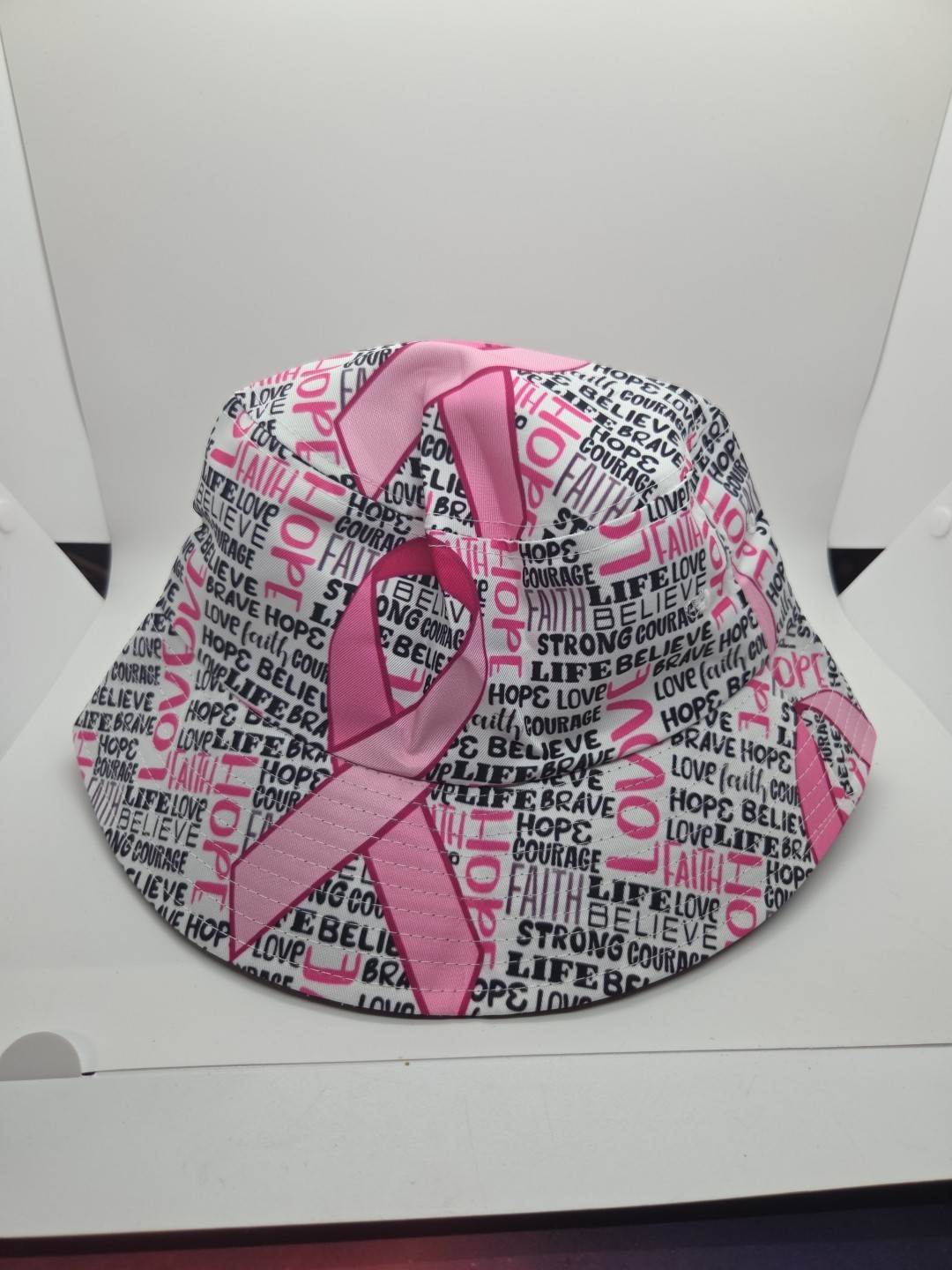 Breast Cancer Awareness Bucket Hat (Adult) Breast Cancer Inspirational Hat