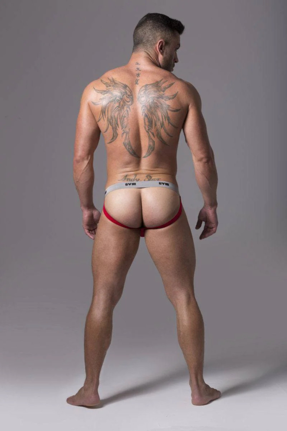 GYM Swim/Run Jockstrap 2.0 with 1″ Waistband (1-Pack)