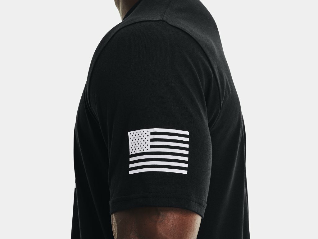 Under Armour Men’s UA Freedom Logo T-Shirt 1370811-001 Black
