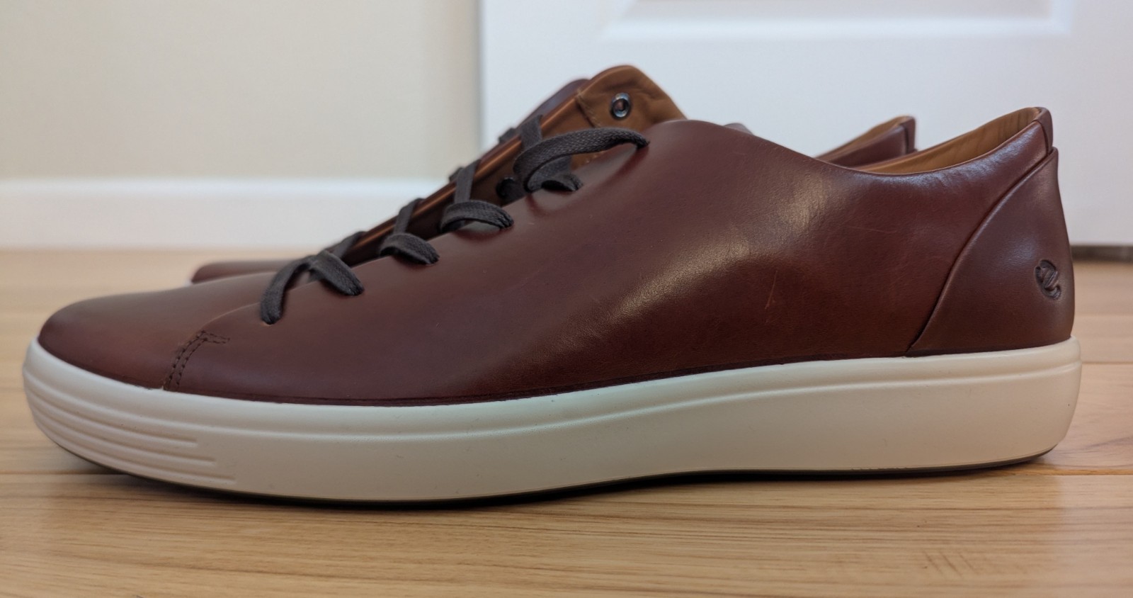 Men’s ECCO Soft 7 Premier Leather Sneaker – Cognac – New – US 14-14.5 (EU 48)