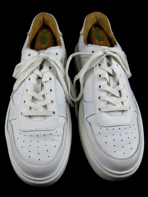 Allen Edmonds “OWEN” Leather Lace Sneakers 10 D White LIGHTLY WORN (546N)