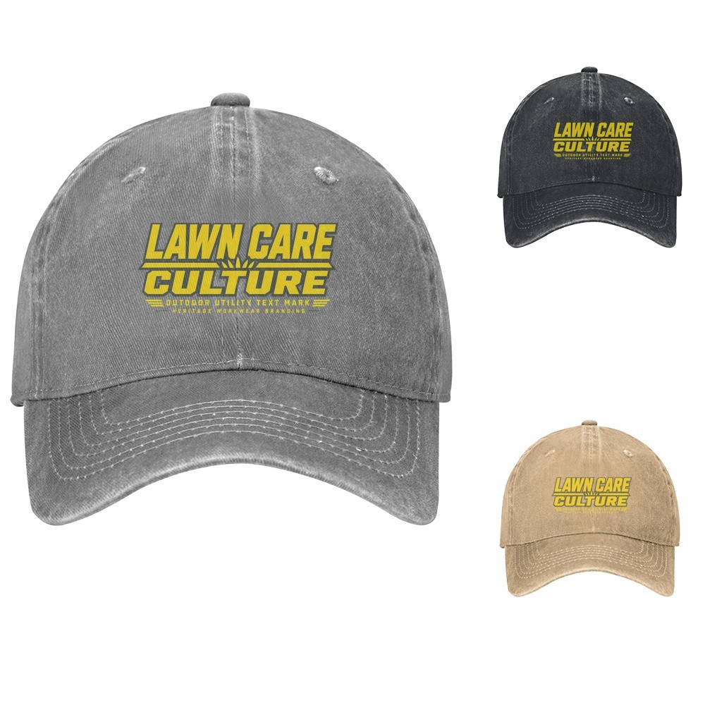 Lawn Care Baseball Cap Workwear Style Adjustable Cotton Dad Hat