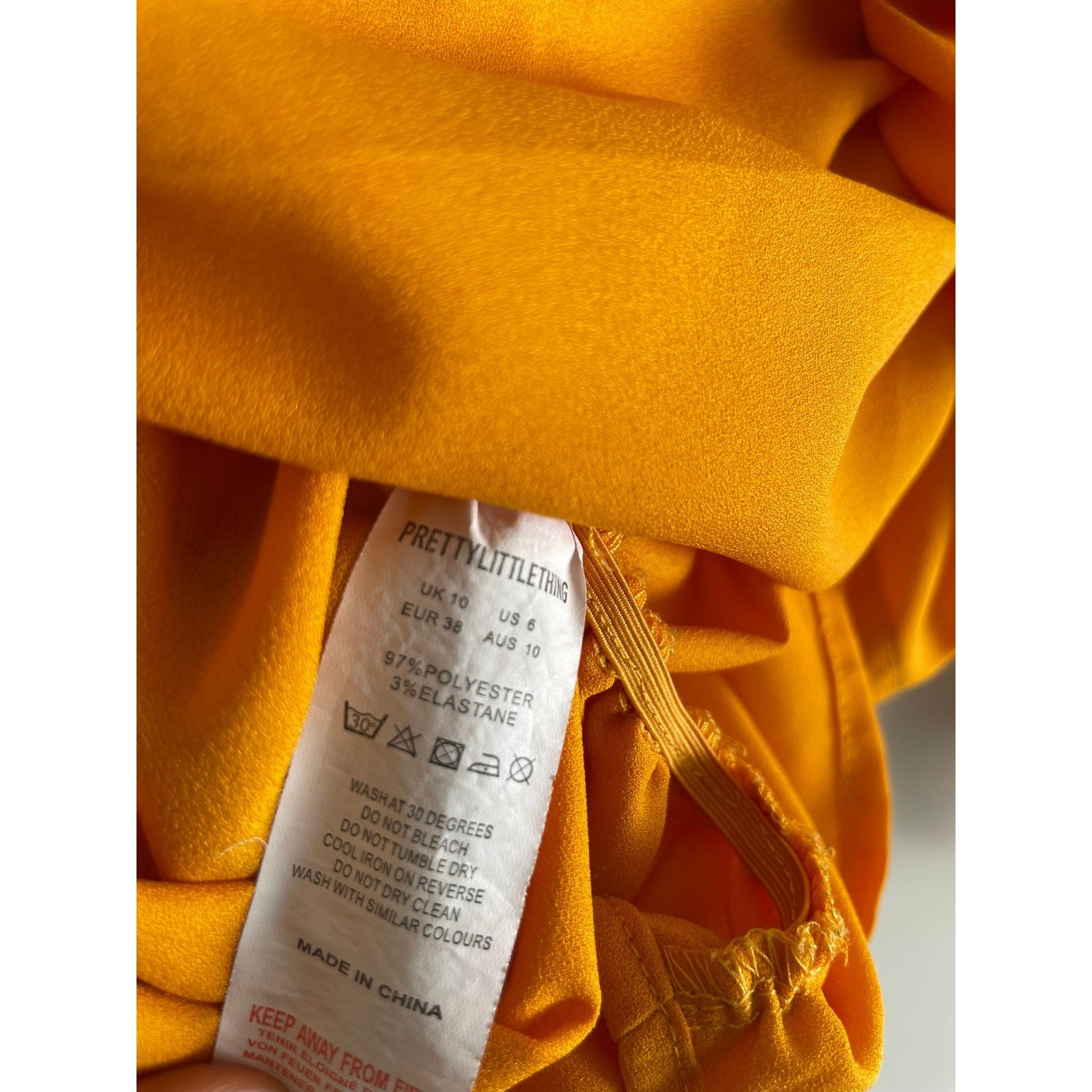 PLT Mustard Yellow Ruched V-Neck Long Sleeve Top 6
