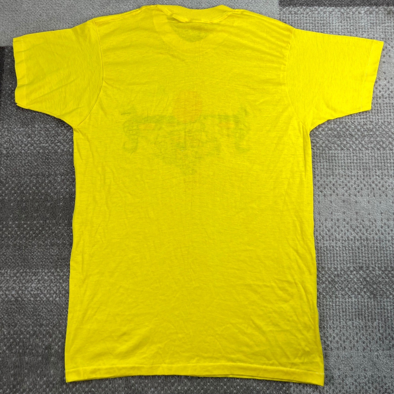 Vintage 80s Tropix Togs Florida Surfing Seahorse Graphic T-Shirt Yellow XL