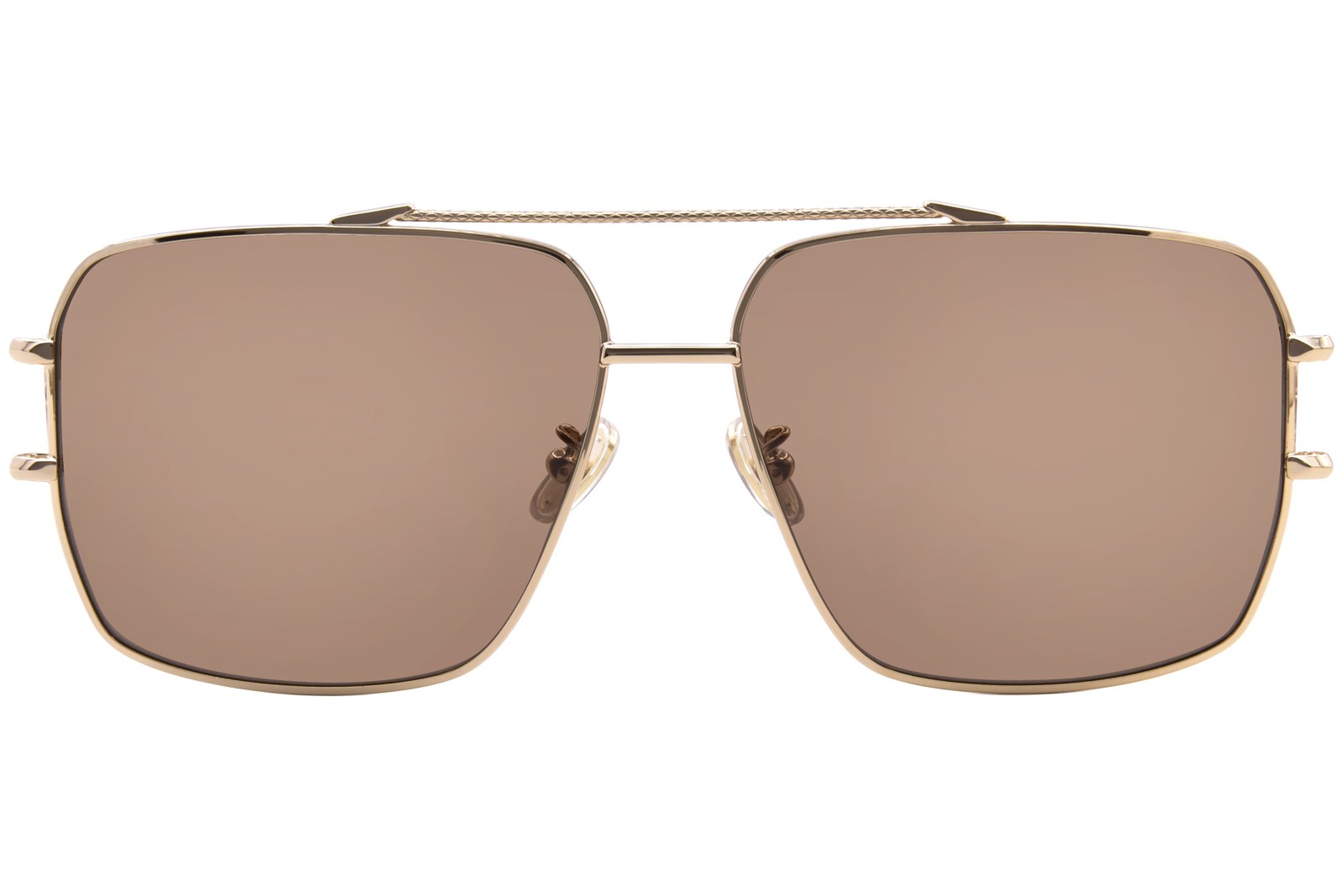 Roberto Cavalli SRC131 0300 Sunglasses Rose Gold/Brown Square Shape 61mm