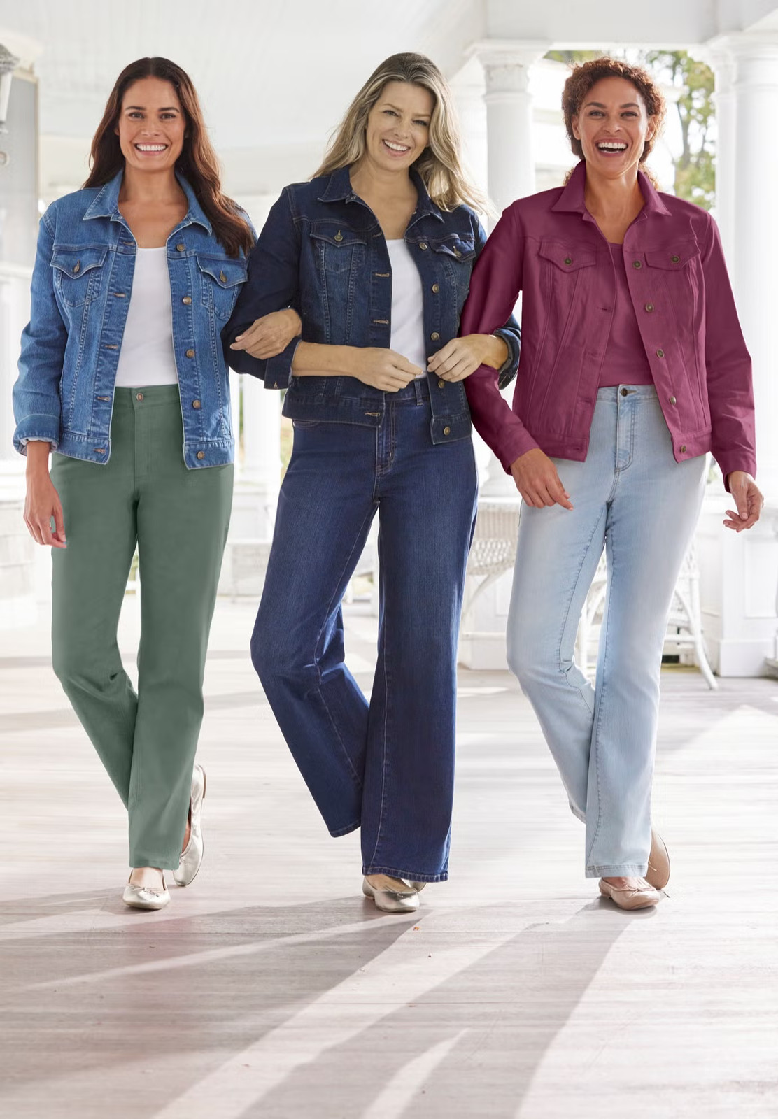 Woman Within Women’s Plus Size Wide Leg Stretch Jean