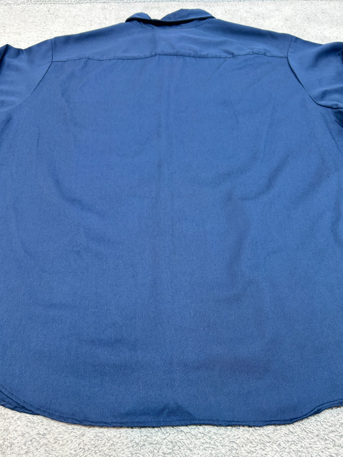 Vintage Big Mac Work Button Shirt Men’s XXL (19-19.5) Navy Blue Canvas Workwear