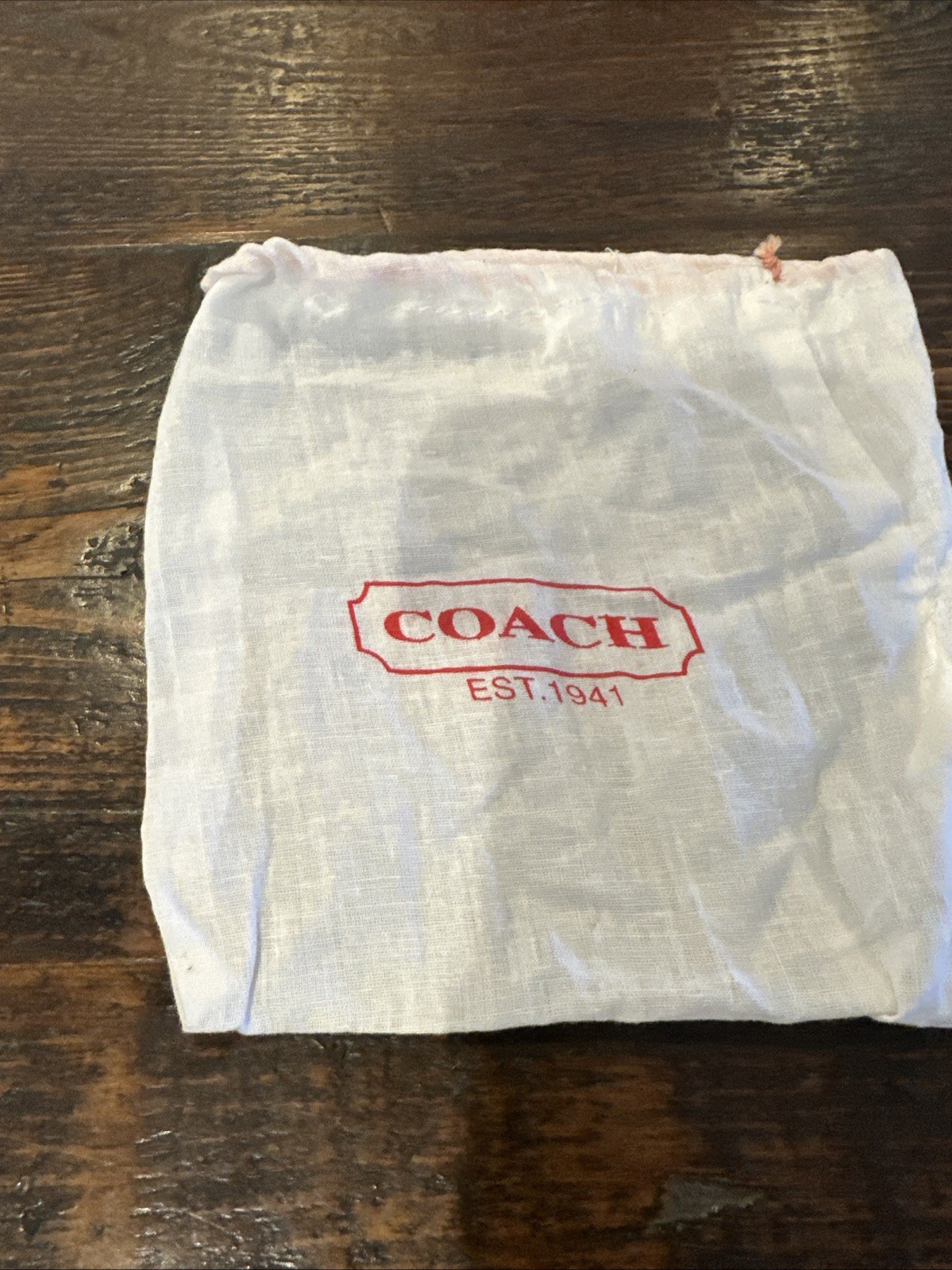 Coach Leather Card Case Brown Black 4.3×2.8 In New