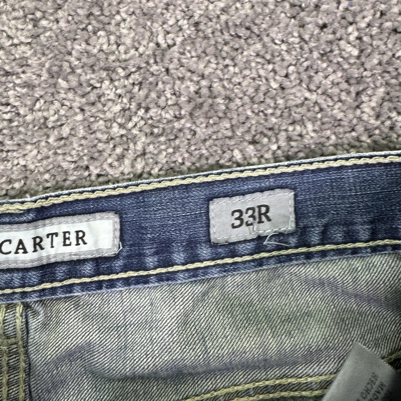 BKE Carter Jeans Mens 33×31 Blue Bootcut Denim Pockets Work Outdoor Logo Casual