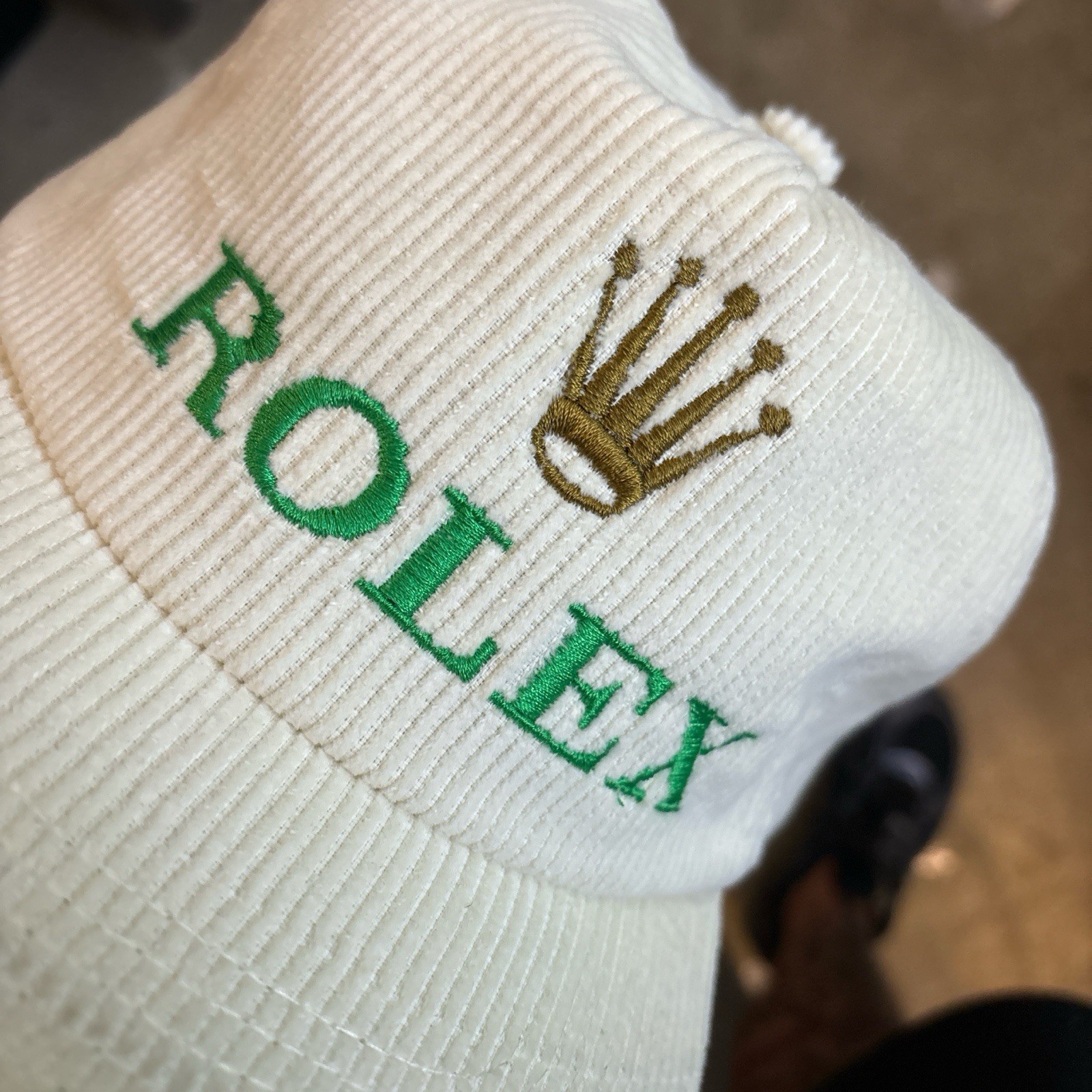 Vintage Rolex Corduroy Hat