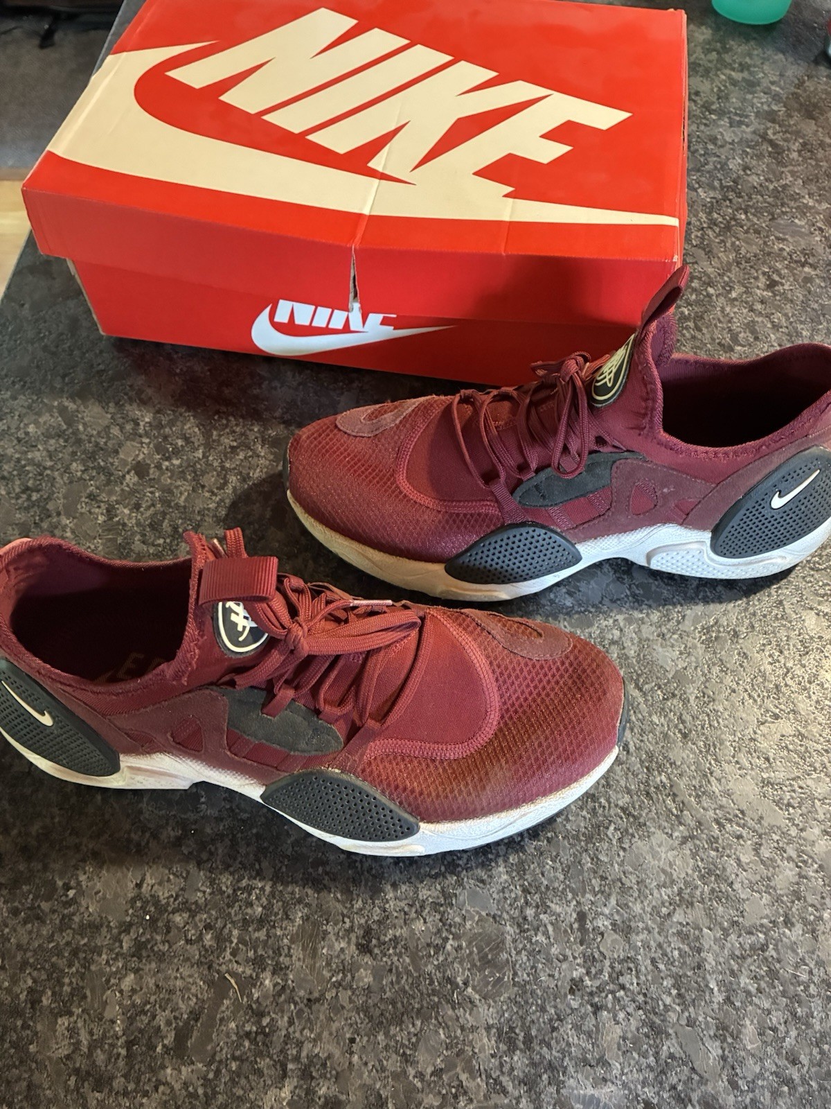 U.S Size 9 Nike Huarache E.D.G.E. TXT Red/White/Black Men’s Sneaker AO1697-600