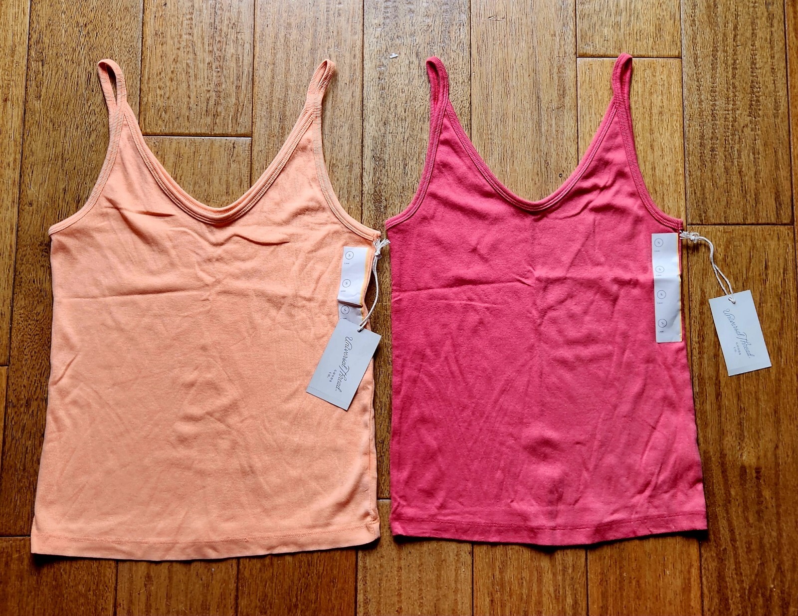 NWT Lot Of 2x Universal Thread Women’s Tank Top Peach Pink Size S